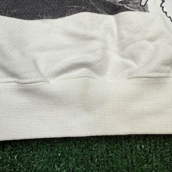 R13 Sweatshirt Women's Size L White Oversized Longsleeve Graffiti Graphic - Picture 3 of 14